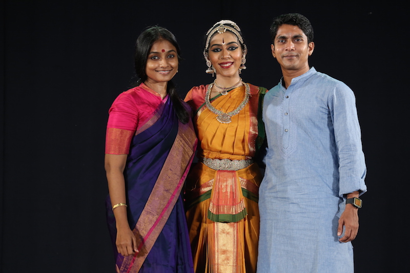 Meghana with Gurus Renjith and Vinaya