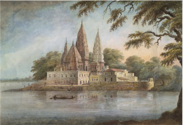 Sita Ram, The Adi Keshava and Sangameshvara temples at Rajghat, the junction of the River Barna (Varuna) with the Ganges, 1814–15..