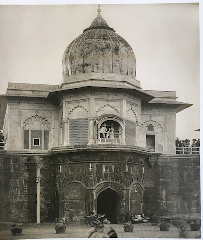 George V and Queen Mary at the Jharokh Balcony of the Red Fort