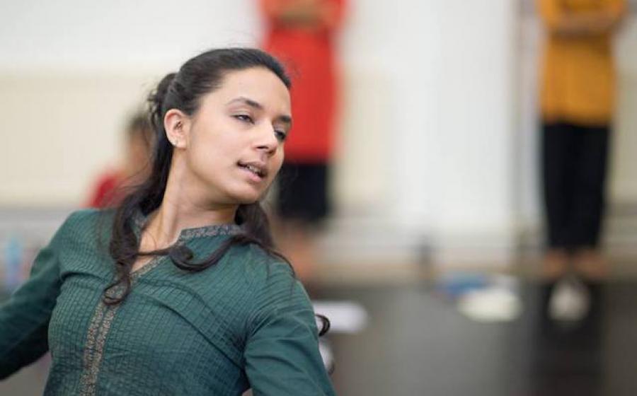 Meera Patel in rehearsal | Photo credit: Simon Richardson