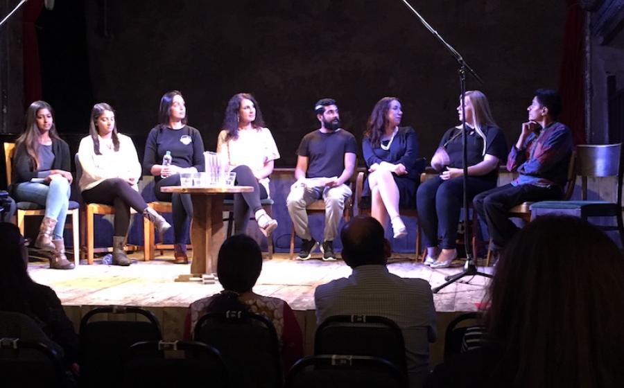 SAMA Women in the Arts Conference Panel Mithila Sarma, Vallisa Chouhan, Verity Pabla, Pam Sidhu, Terry Mardi, Rowena Morgan, Harriet Wybor, DJ Ritu